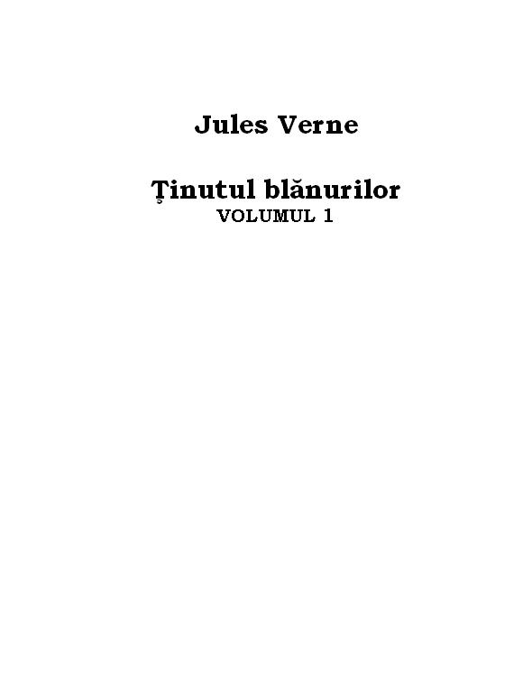 Tinutul blanurilor - vol. 1