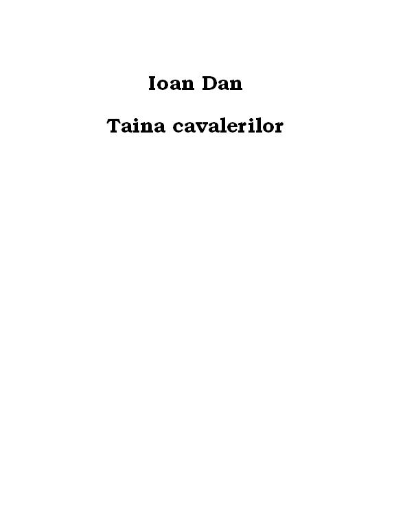 Taina cavalerilor