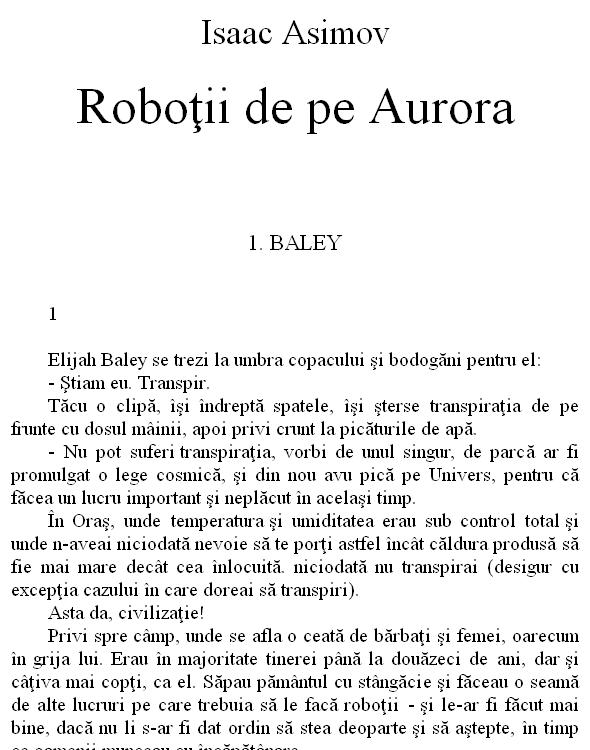 Robotii de pe Aurora
