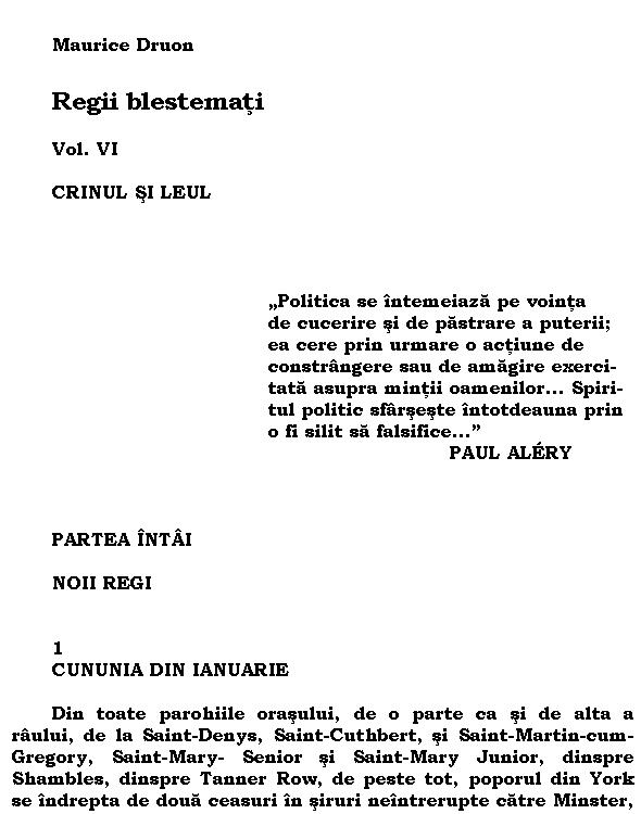 Regii blestemati 6 - Crinul si Leul