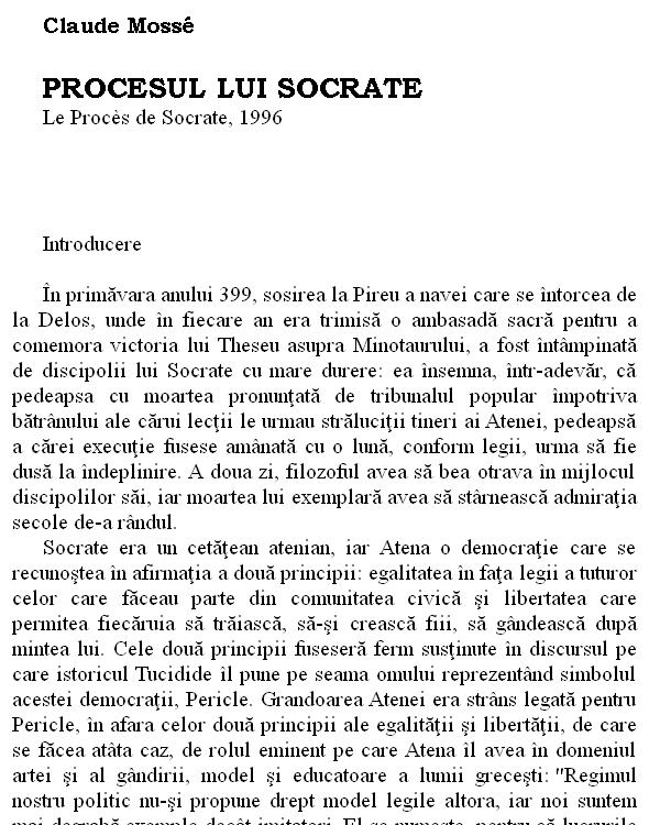Procesul lui Socrate