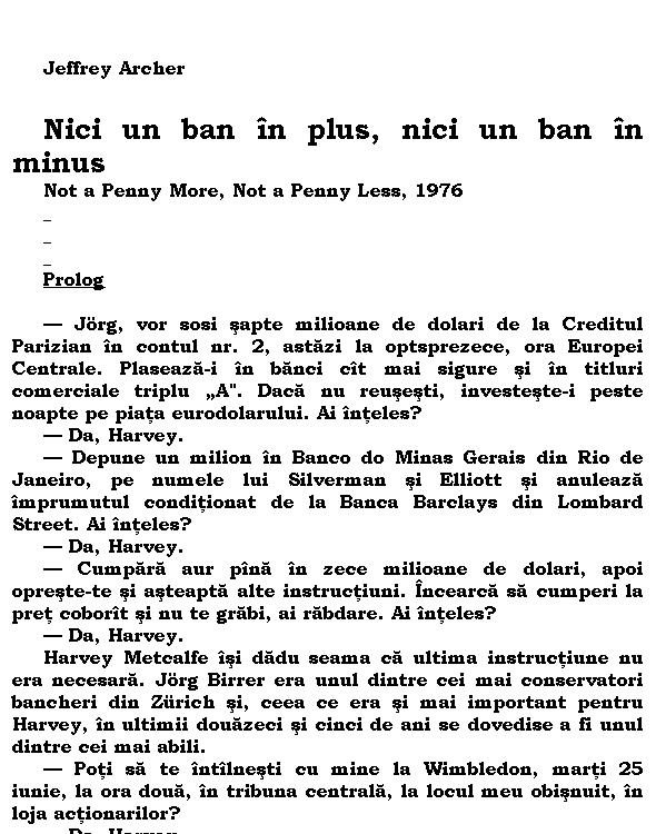 Nici un ban in plus...