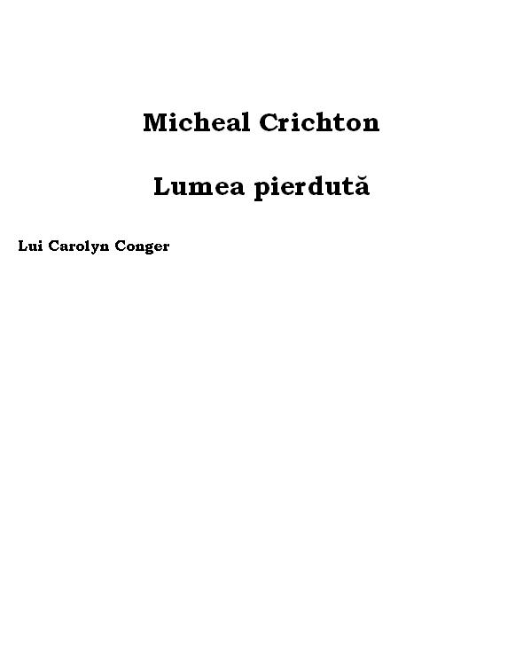 Lumea pierdută