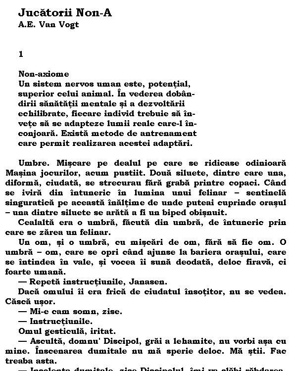 Jucatorii Non-A