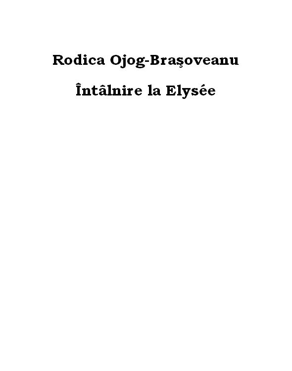 Întâlnire la Elysée