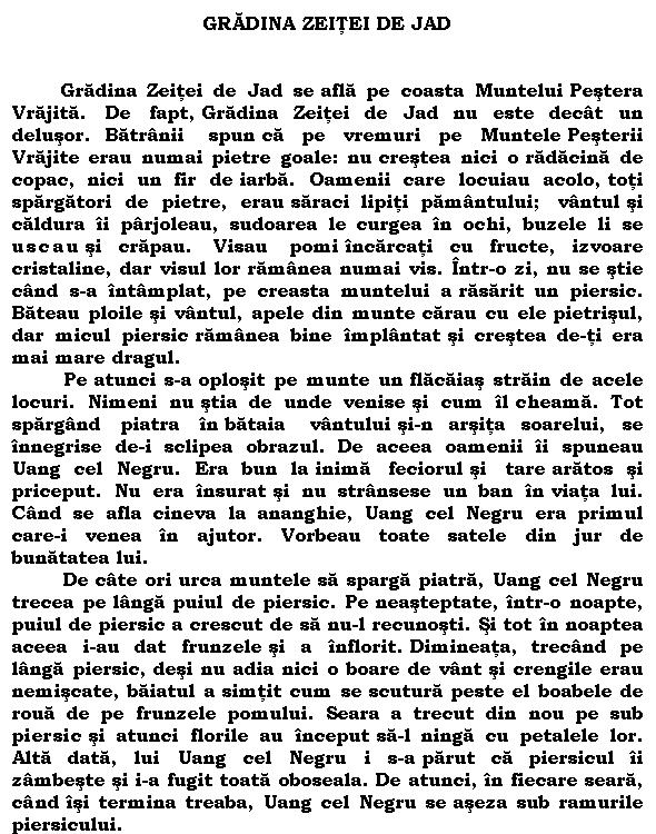 Gradina zeitei de jad