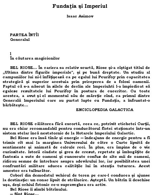 Fundatia si Imperiul