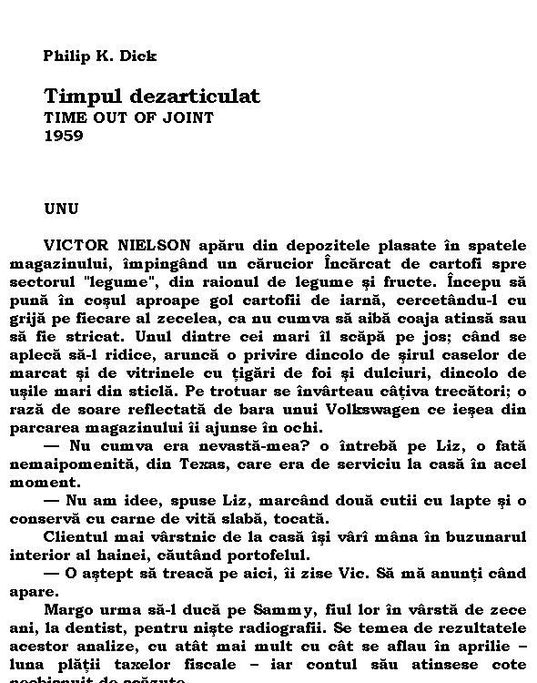 Timpul dezarticulat