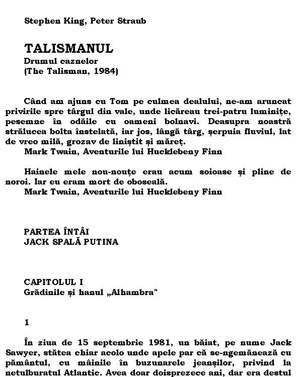Talismanul 1