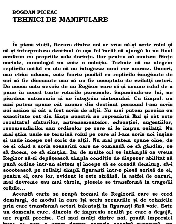 Tehnici de manipulare