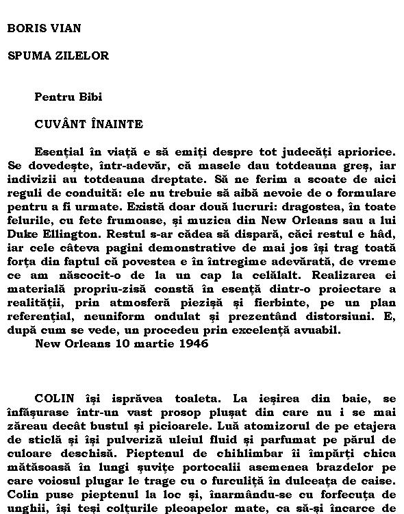 Spuma zilelor