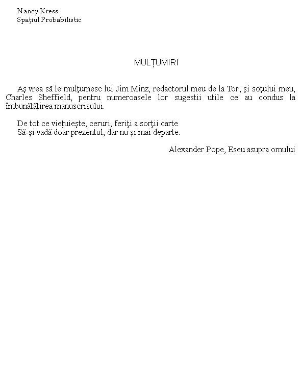 Spatiul probabilistic