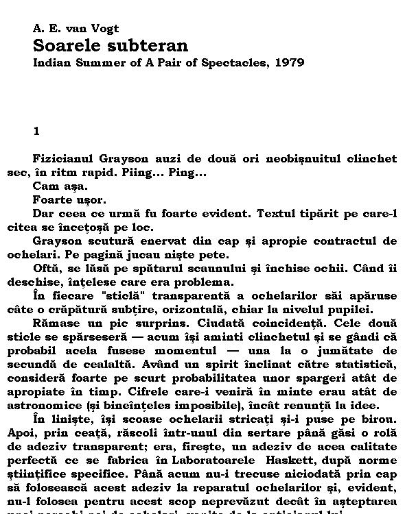 Soarele subteran