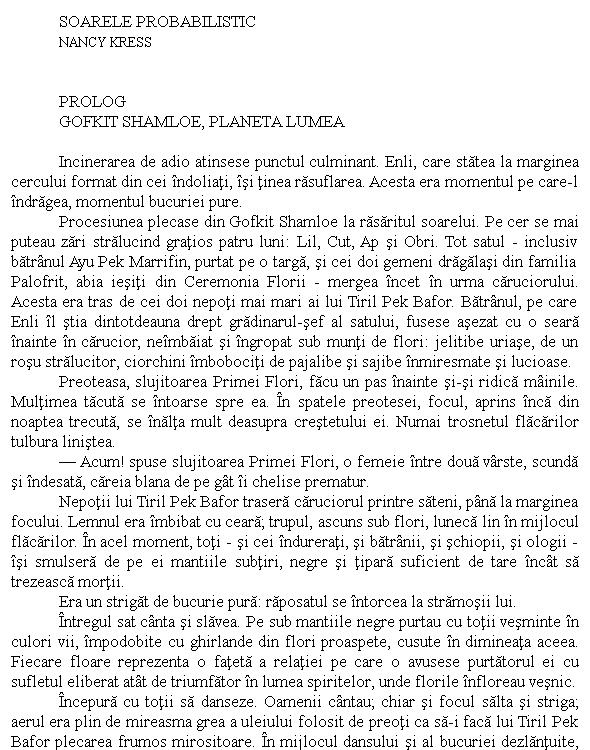 Soarele probabilistic