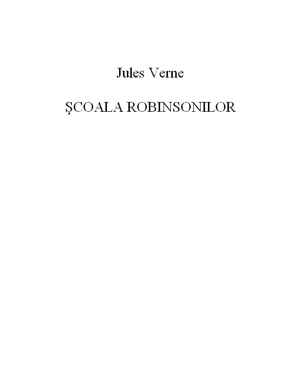 Scoala Robinsonilor
