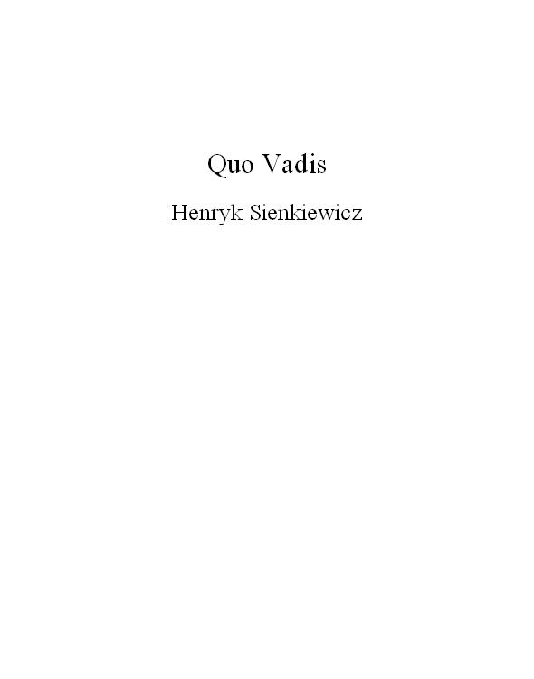 Quo Vadis