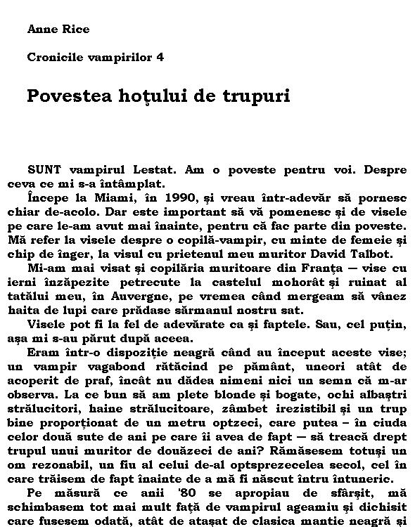 Povestea hotului de trupuri (4)