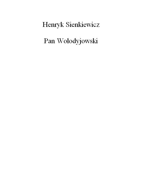 Pan Wolodyjowski