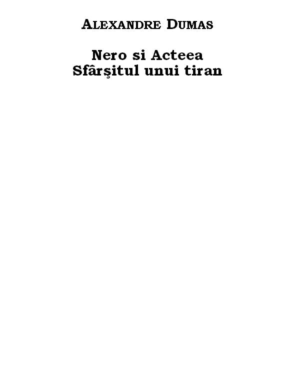 Nero si Acteea