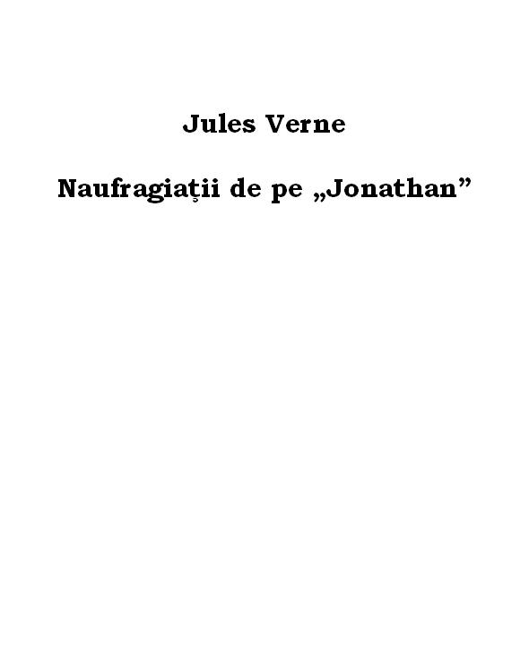 Naufragiatii de pe Jonathan