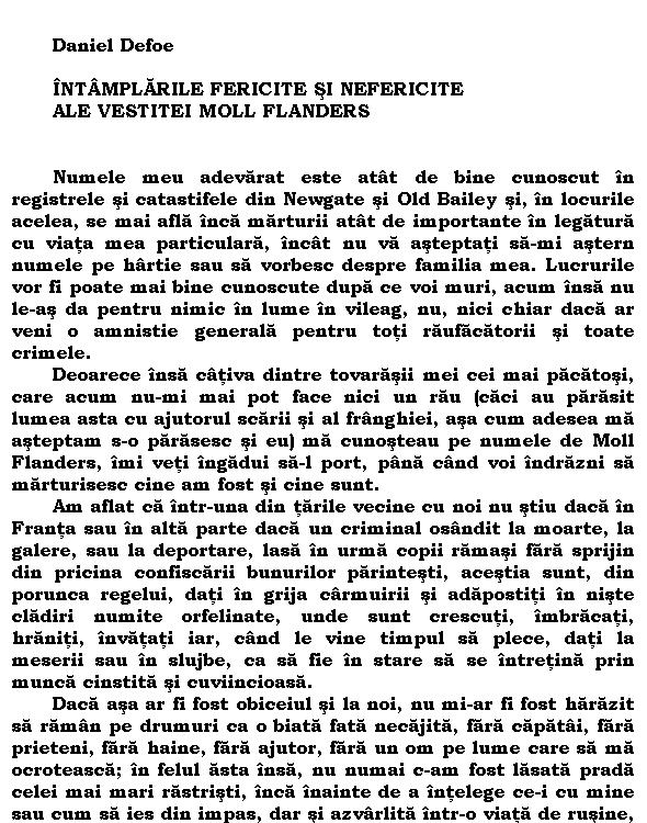 Moll Flanders