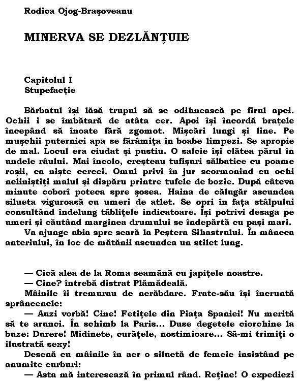 Minerva se dezlantuie
