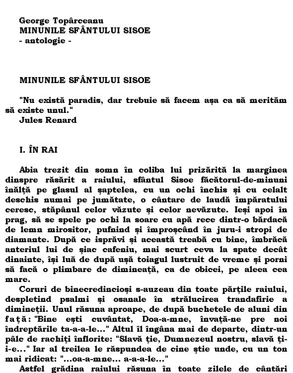 Minunile Sfantului Sisoe