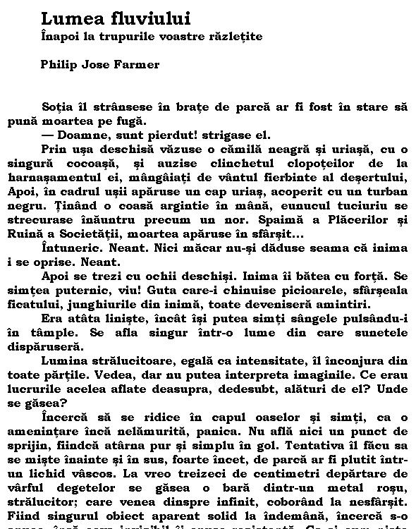 Lumea fluviului