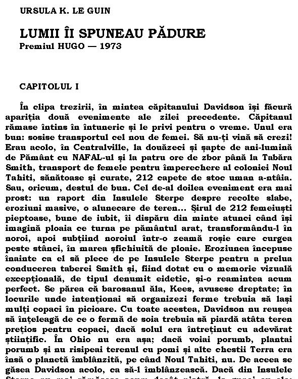Lumii ii spuneau padure