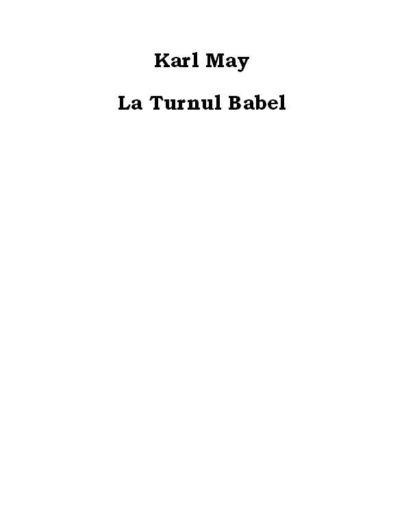 La Turnul Babel