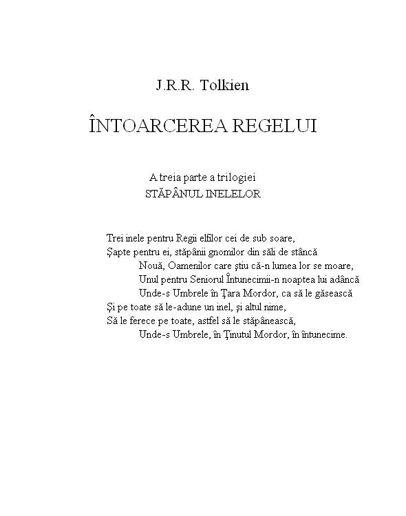 Intoarcerea regelui
