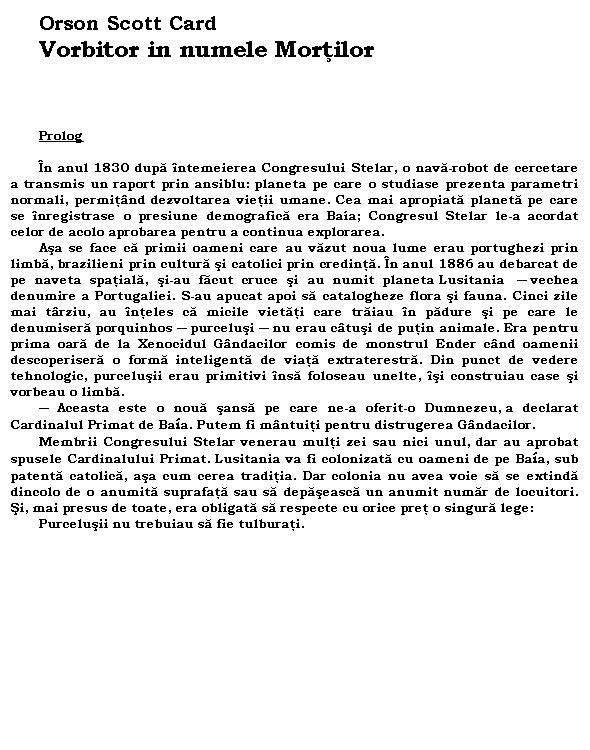 Vorbitor in numele mortilor