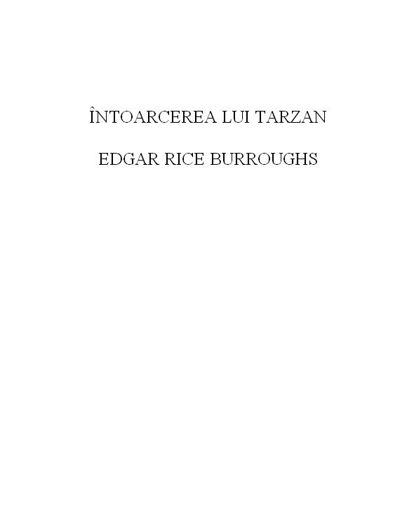 Intoarcerea lui Tarzan