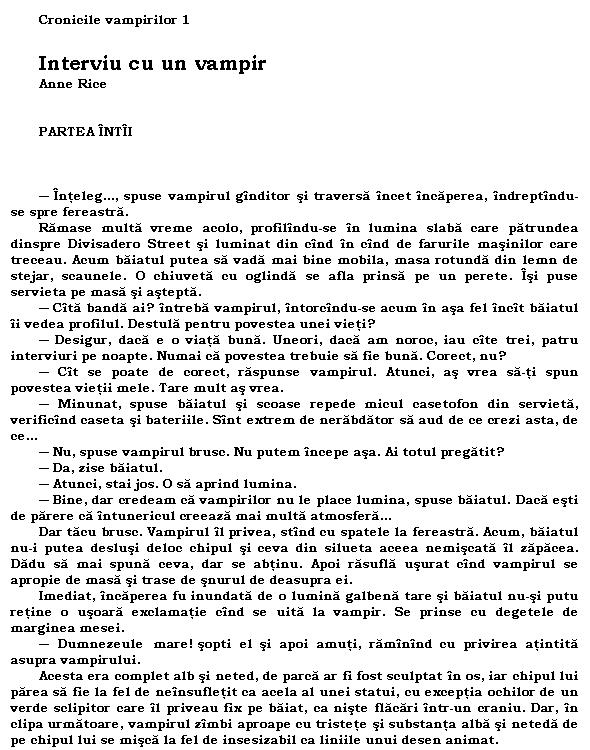 Interviu cu un vampir (1)