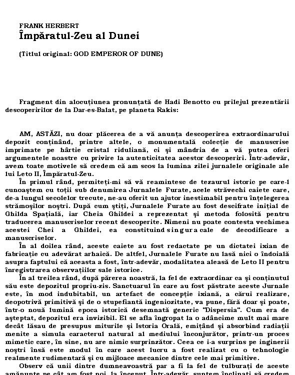 Imparatul-Zeu al Dunei