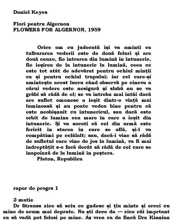 Flori pentru Algernon