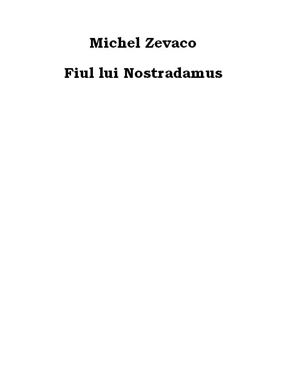 Fiul lui Nostradamus