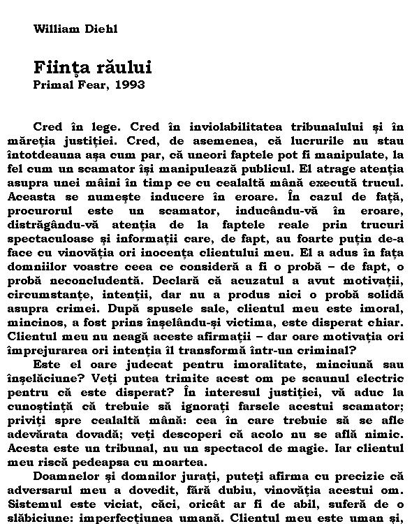 Fiinta raului