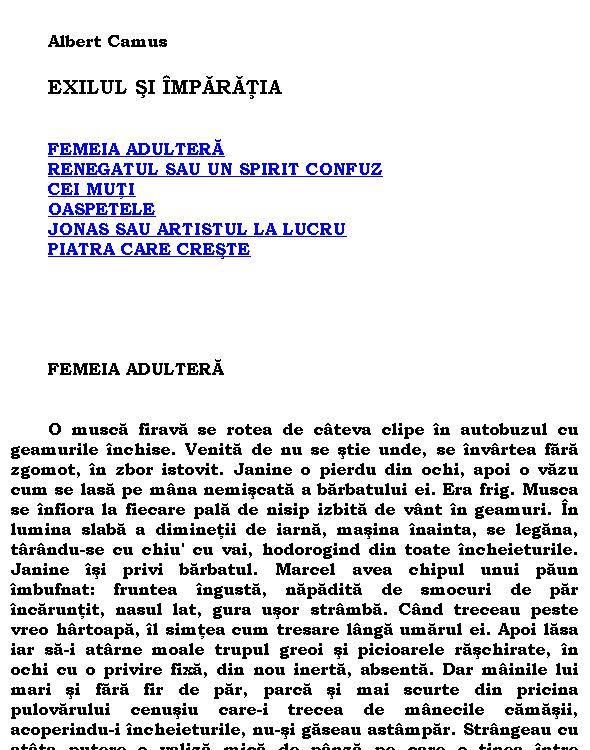 Exilul si imparatia