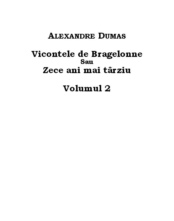 Vicontele de Bragelonne - vol.2