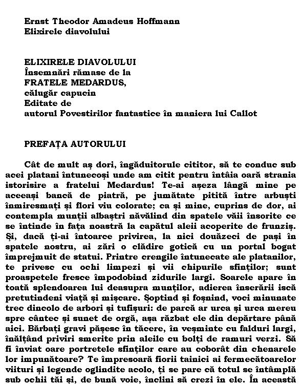 Elixirele diavolului