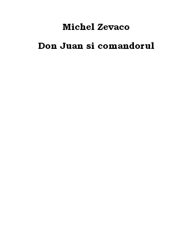 Don Juan si comandorul