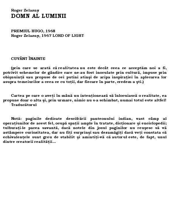 Domn al luminii
