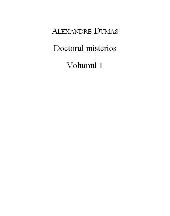Doctorul misterios - vol.1