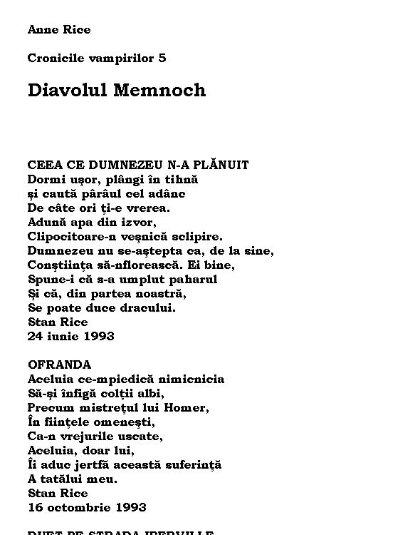Diavolul Memnoch (5)