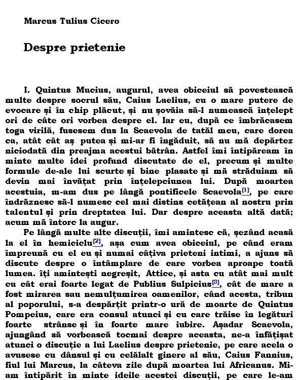 Despre prietenie