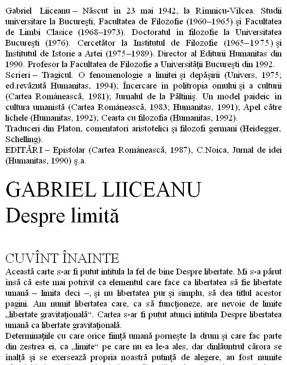 Despre limita