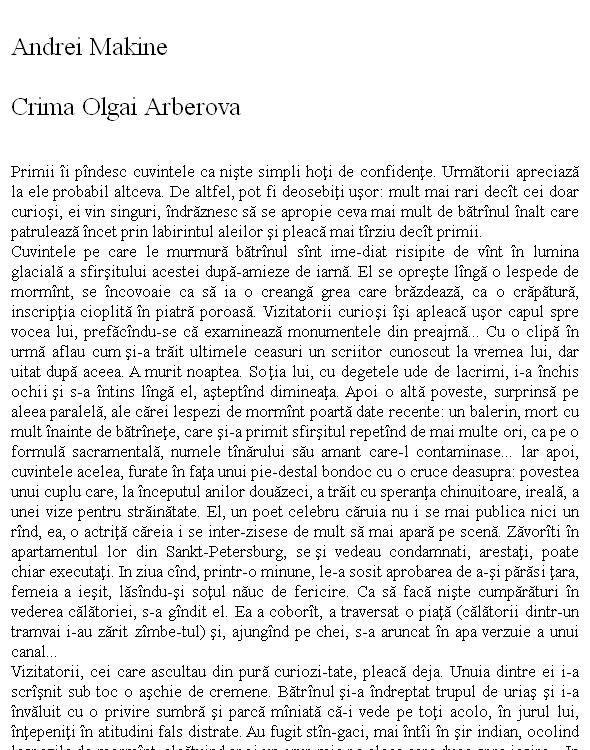 Crima Olgai Arberova