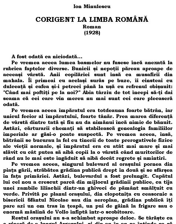 Corigent la limba romana