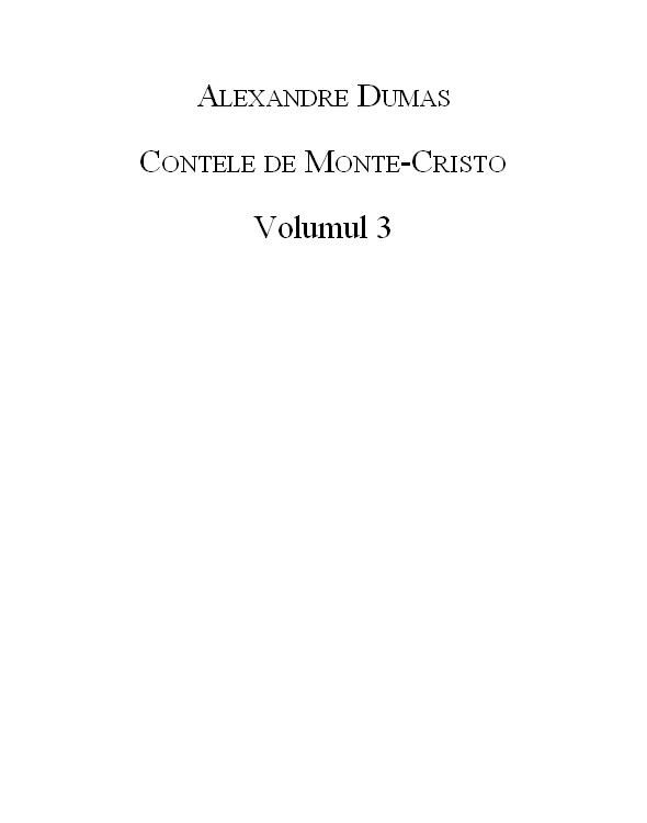 Contele de Monte-Cristo - vol.3